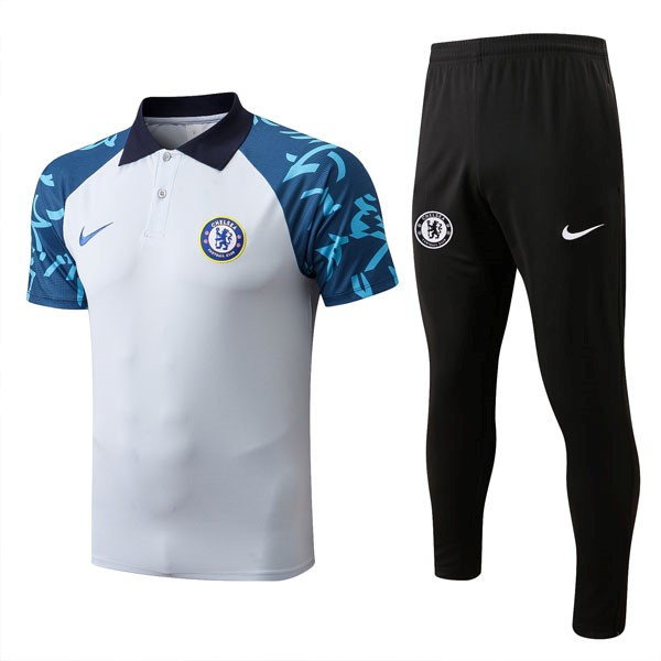 Polo Chelsea Conjunto Completo 2022-2023 Blanco